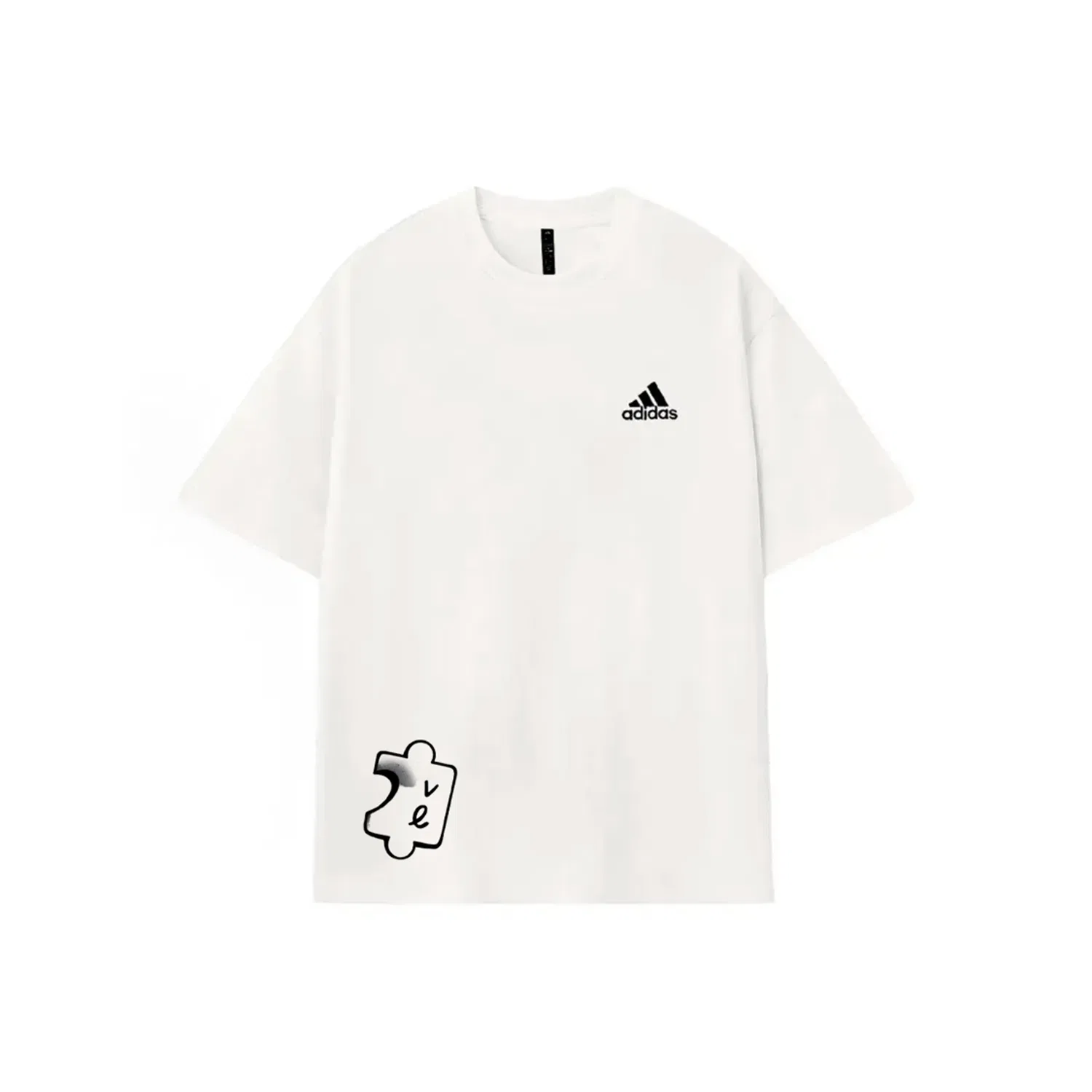 Женская футболка с круглым вырезом прямого кроя Must Haves Adidas, Ecru