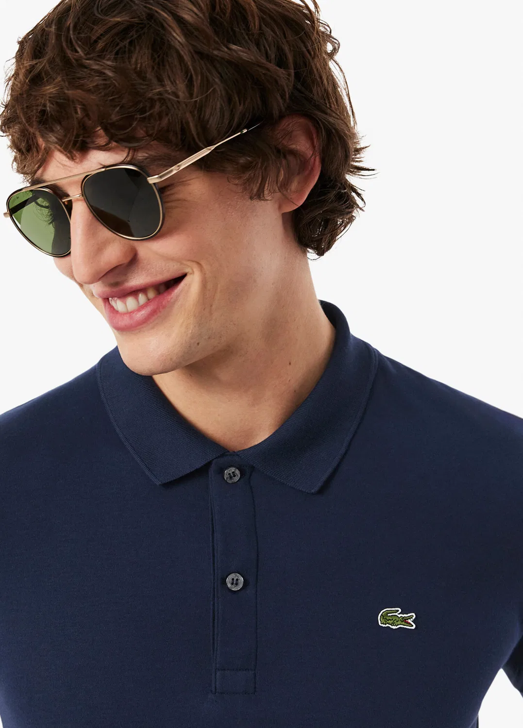 Поло Lacoste Lacivert, синий — фото 3