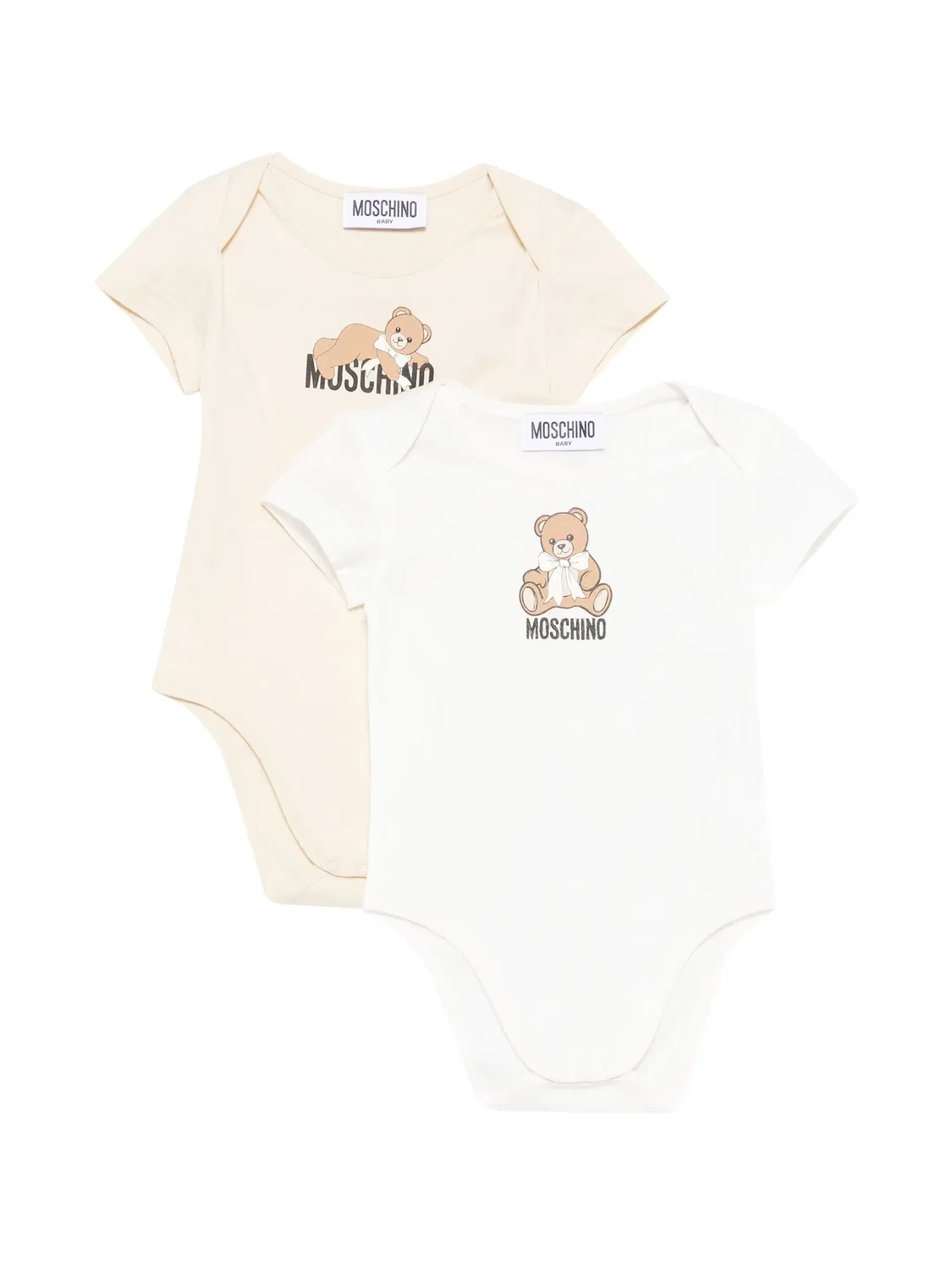 Комплект для тела с принтом "плюшевый мишка" Moschino Kids, нейтральные цвета