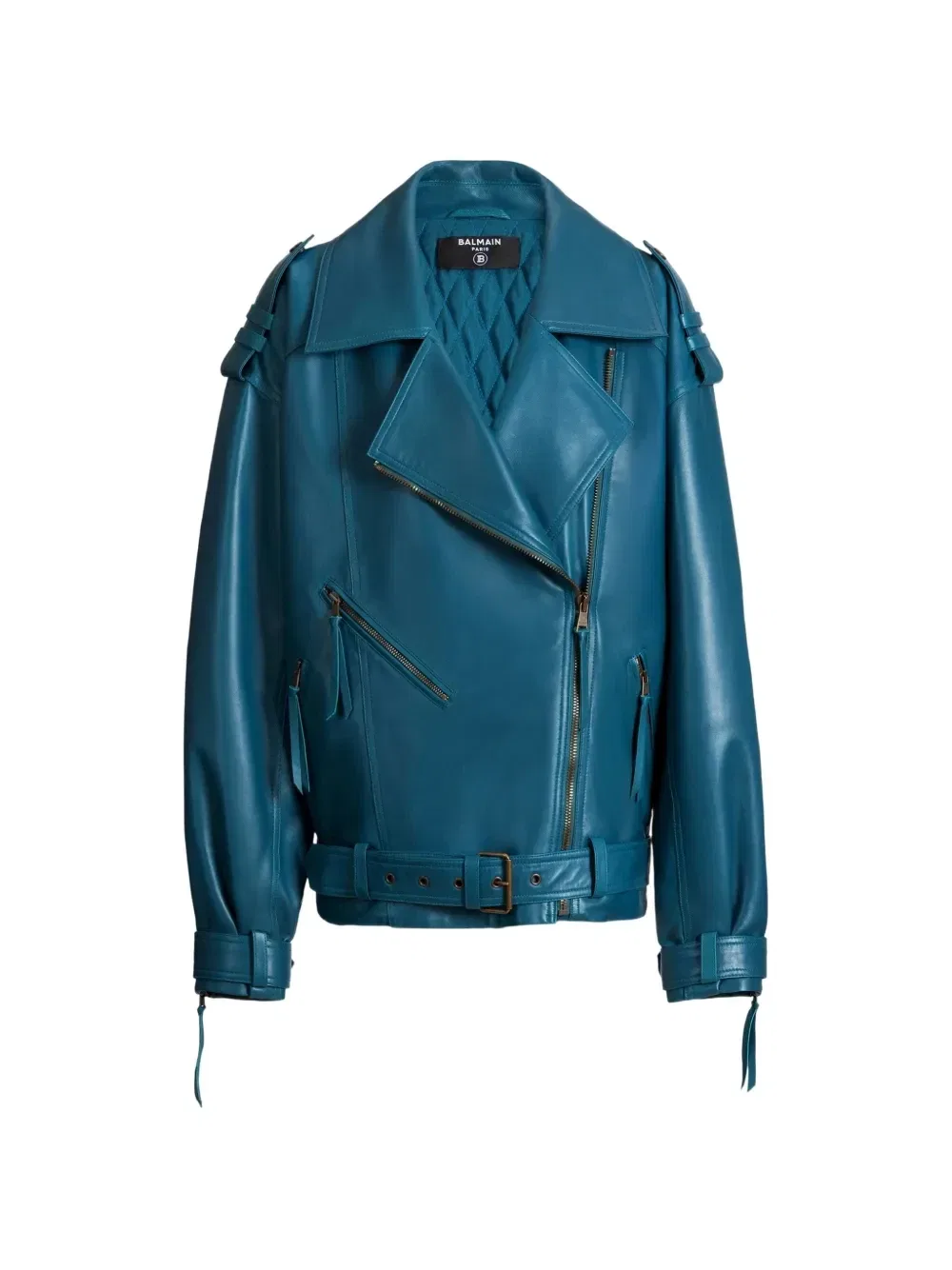 Байкерская куртка Balmain, синий