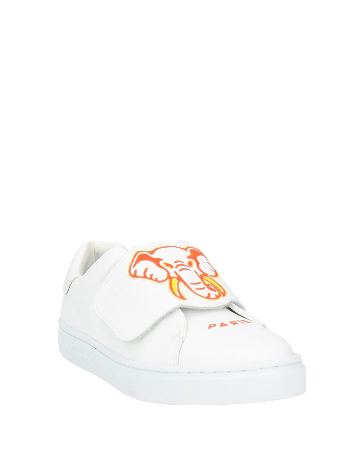 Детские кроссовки для девочек кожаные Kenzo Kids, белый — фото 2