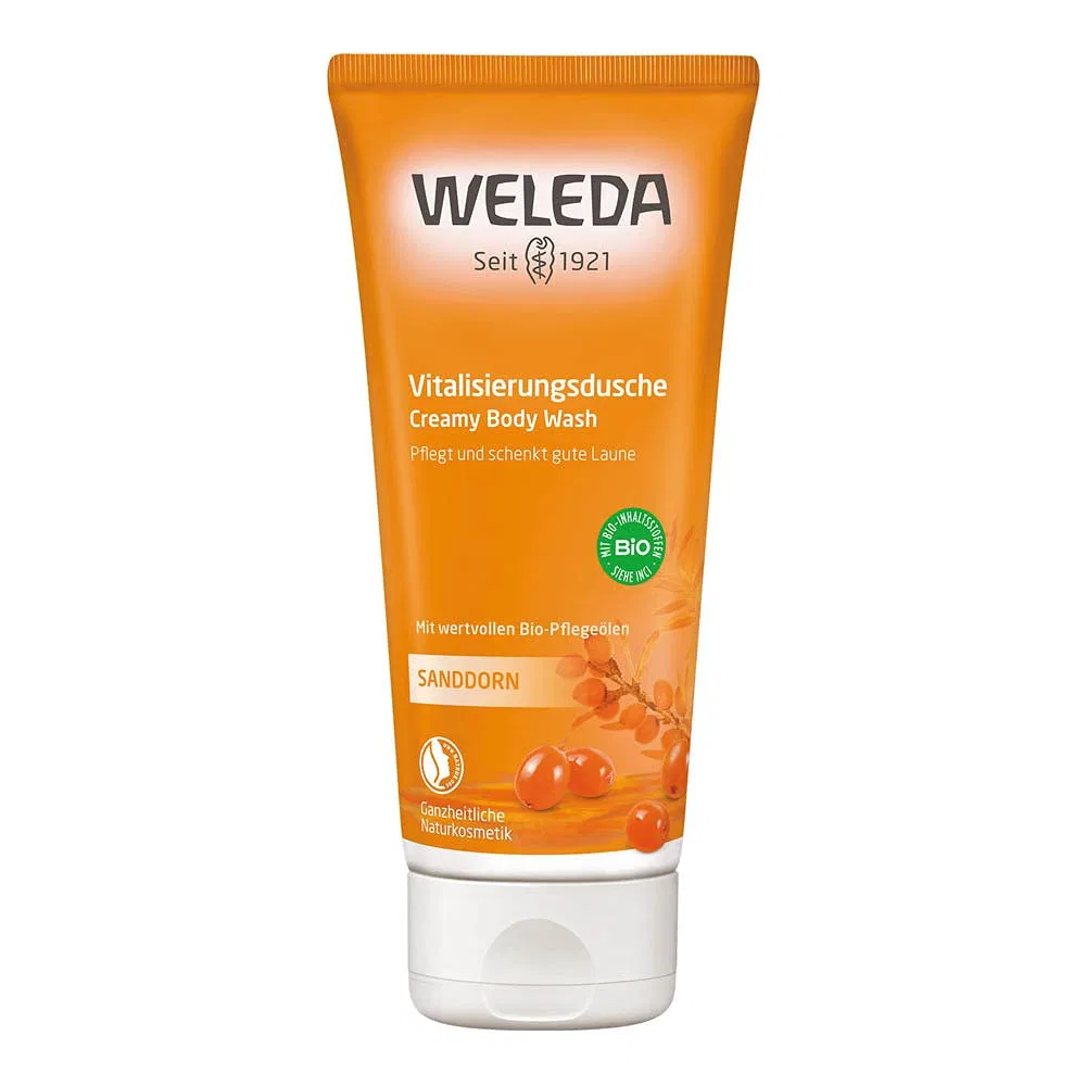 Гель для душа WELEDA Sea Buckthorn Creamy Body Wash, 200 мл, Набор 5 шт