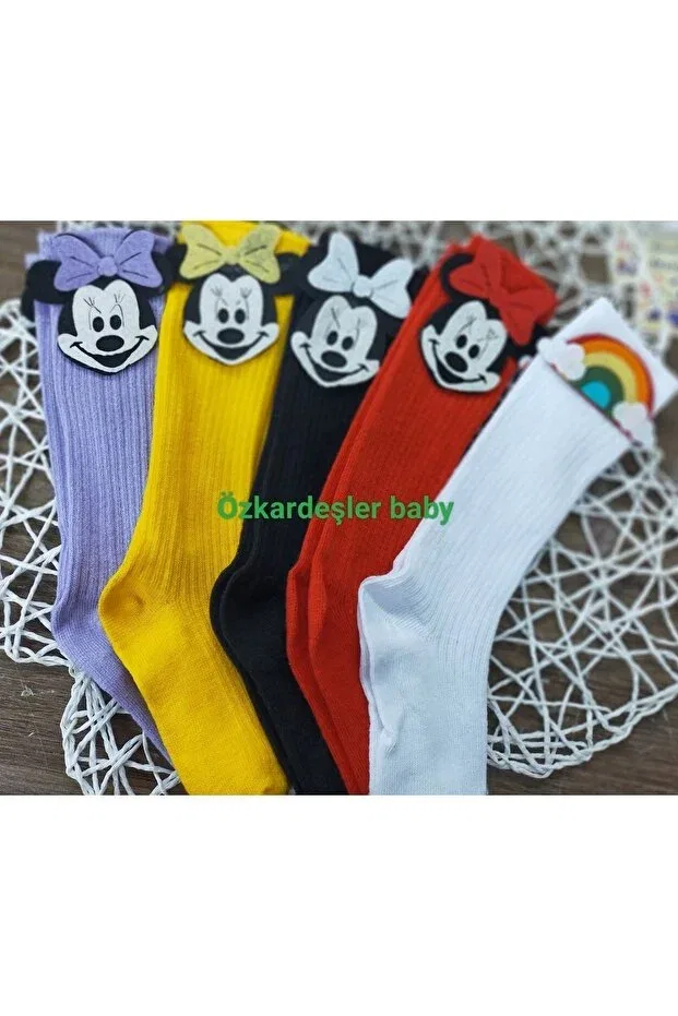 Детские носки для девочек в полоску Özkardeşler Baby, Multicolor
