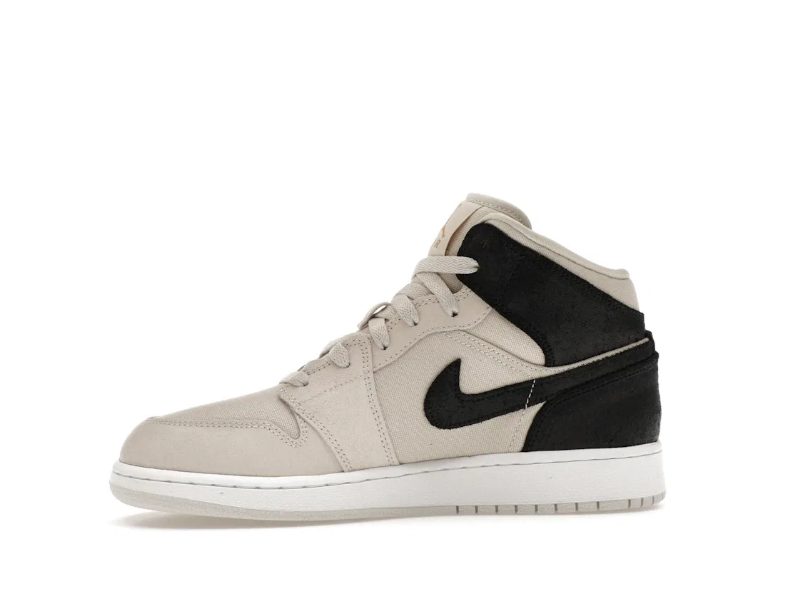 Детские кроссовки Lifestyle Jordan 1 Mid, Light Bone/Metallic Gold-Black — фото 3