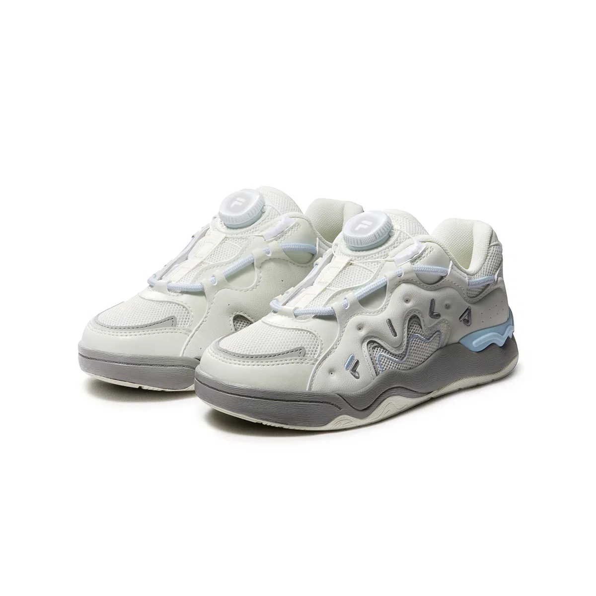 Детские кроссовки для скейтбординга Heritage FHT FILA KIDS, Snow Water Turquoise — фото 4
