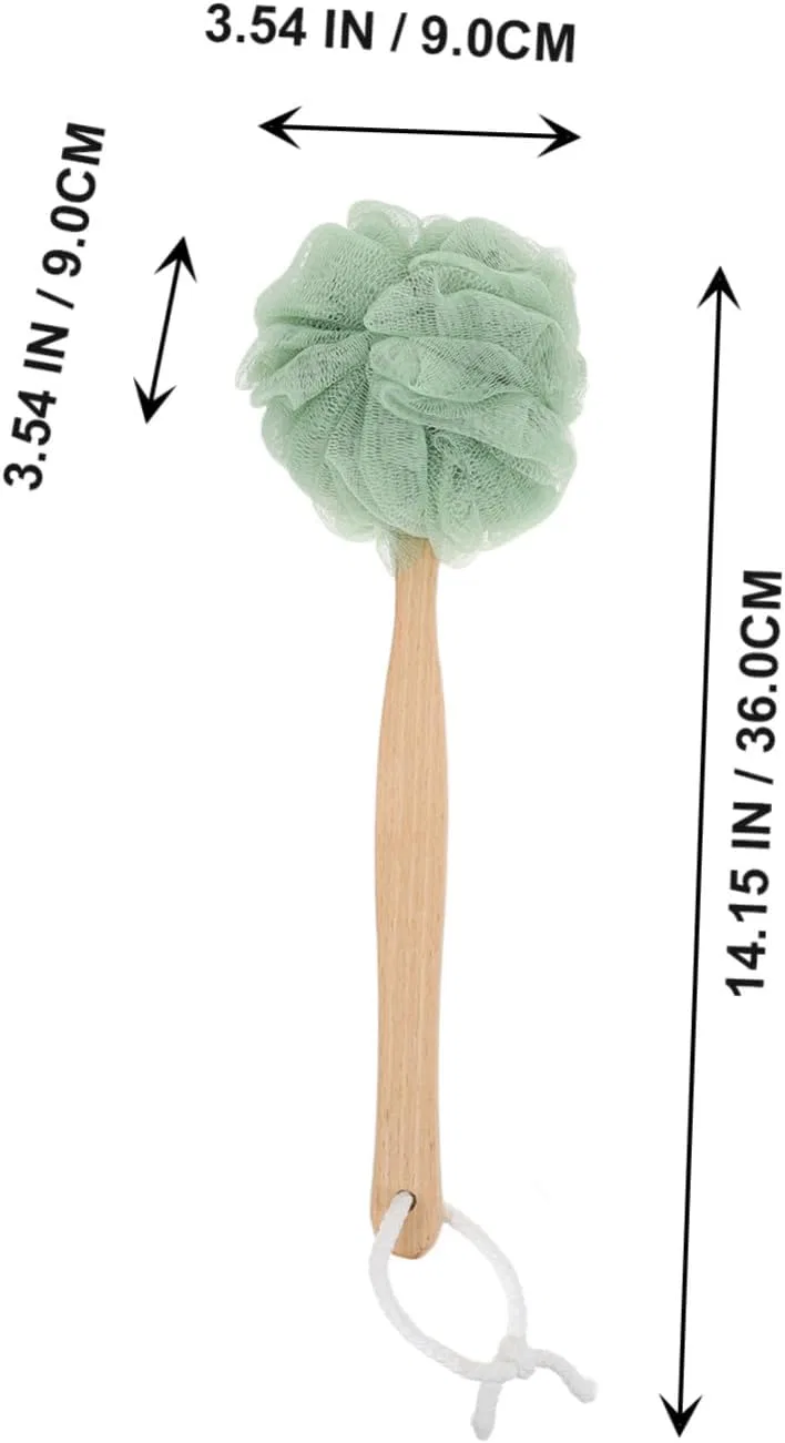Набор щеток для душа с длинной ручкой, ARTSEWPLY, 3 шт, 36x9x9 см, Green — фото 4