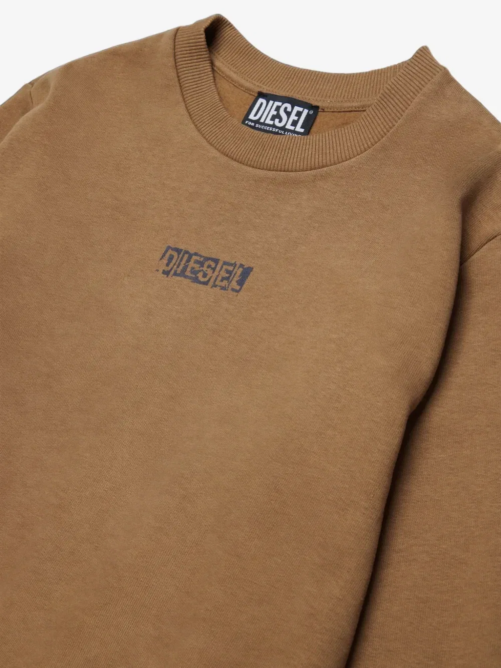 Комплект спортивного костюма с логотипом Diesel Kids, коричневый — фото 3