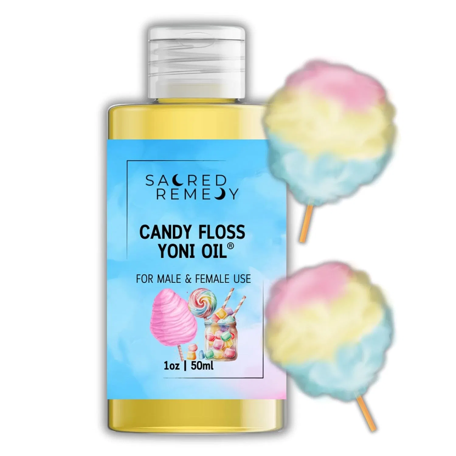 Масло для тела Candy Floss Yoni Oil, Sacred Remedy, 50 мл — фото 3