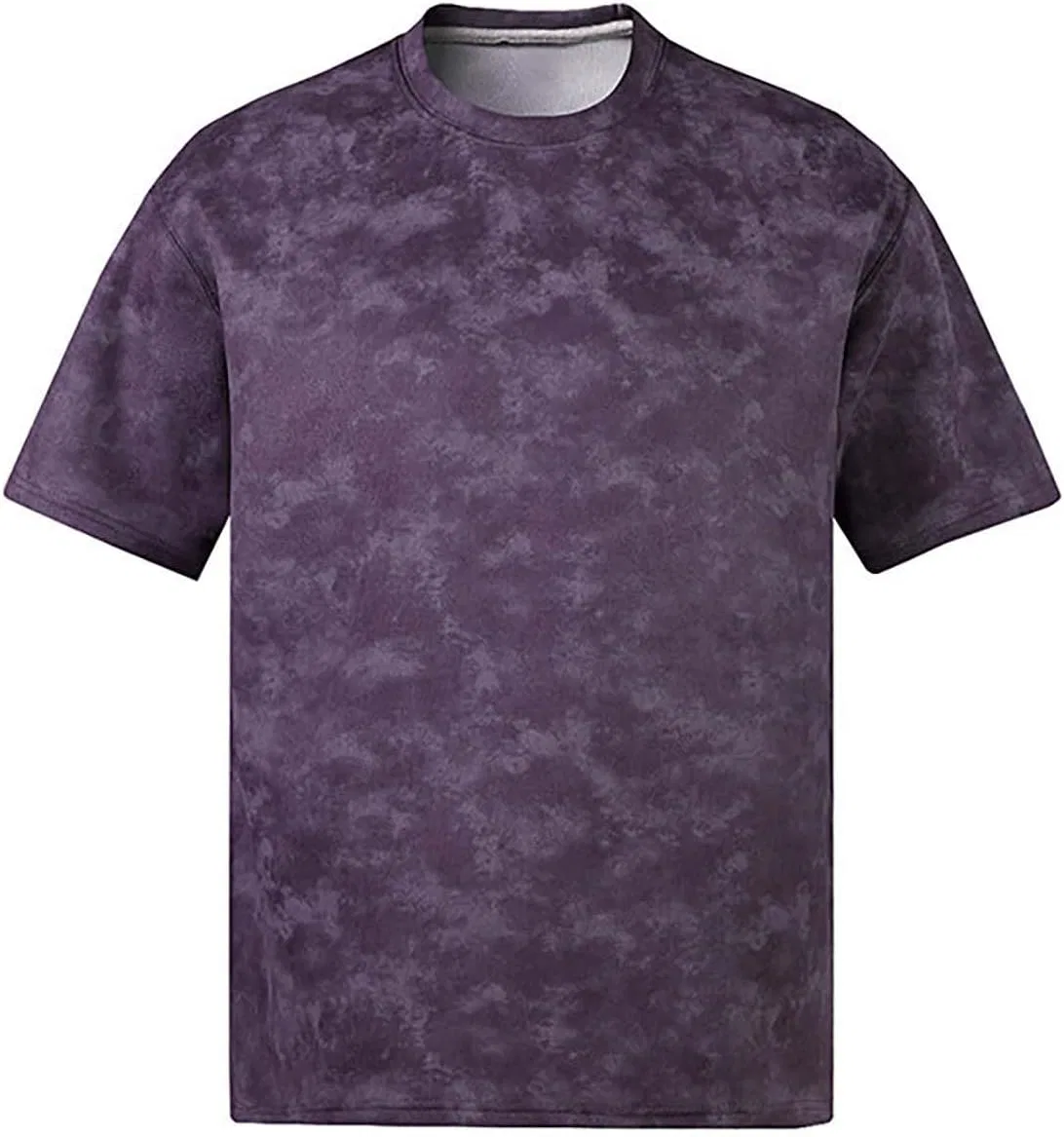 Мужская футболка оверсайз с винтажным эффектом, Purple — фото 4
