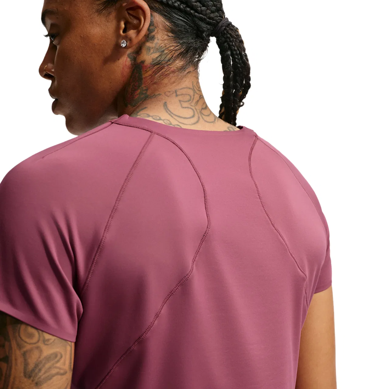 Женская футболка с коротким рукавом Nike Dri-FIT Universa, Mystic Dates/Pink Smoke — фото 2
