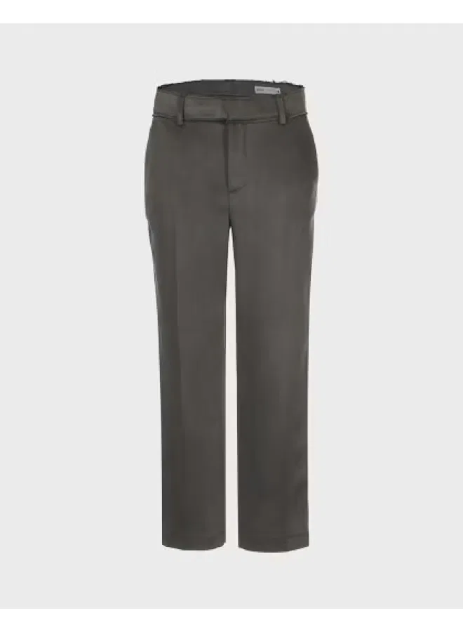 Брюки с блеском на поясе Zara, черно-серый