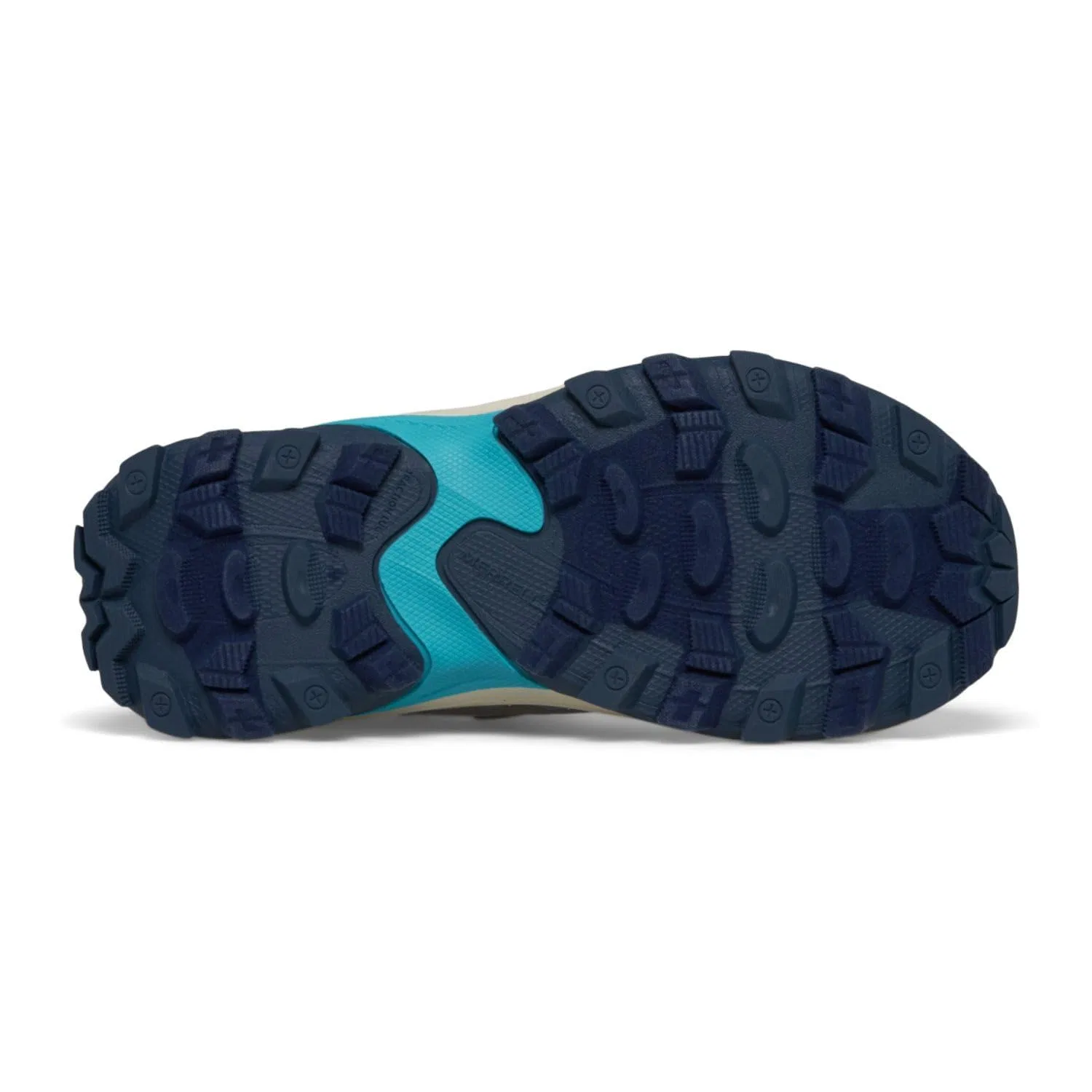 Детские ботинки для походов водонепроницаемые Moab Speed 2 Mid Alternative Closure Waterproof Merrell, Turkish Blue Stone — фото 3