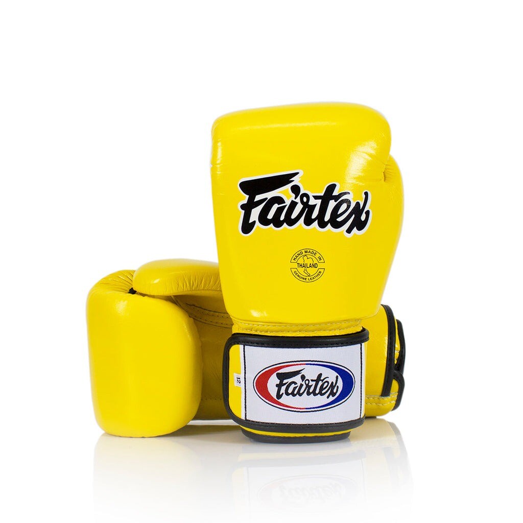 

Боксерские перчатки Fairtex Universal "Tight-Fit" Design, 10 oz., желтый
