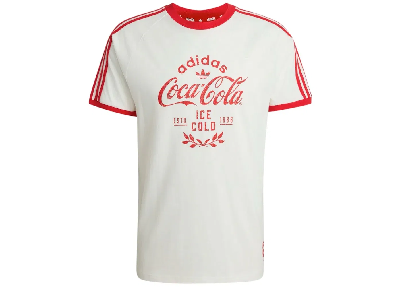 Мужская футболка с принтом Adidas x Coca-Cola Classic Sport Cali, White