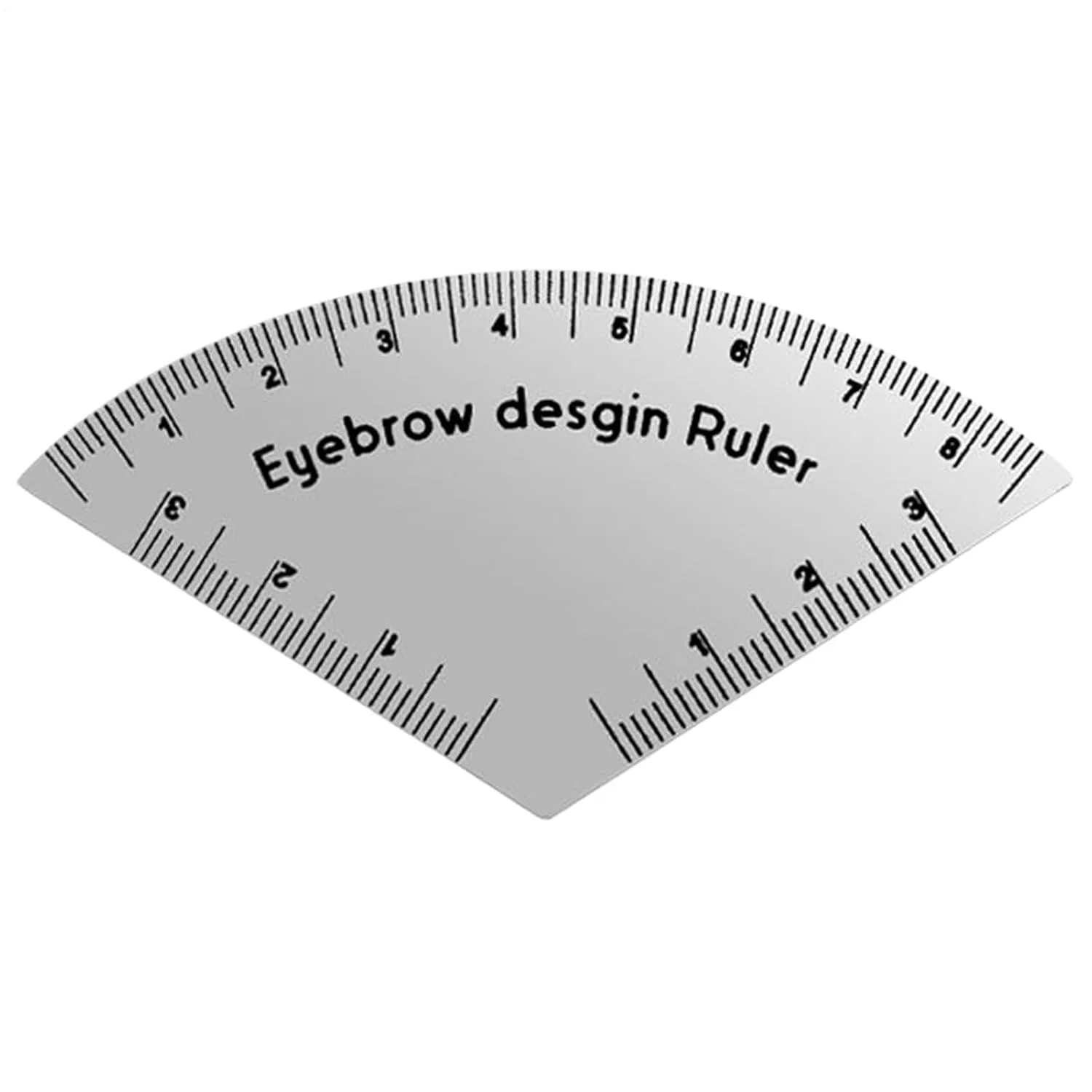 Линейка для бровей, Портативный инструмент для макияжа, 8.2x4.3x0.1 см, PVC Generic