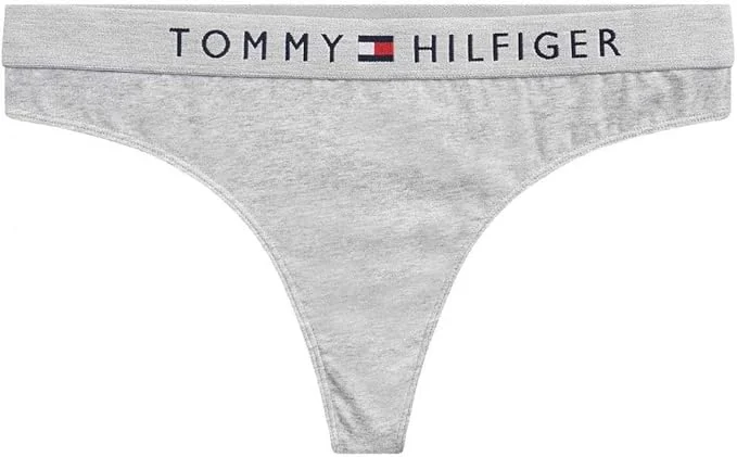 Трусы Tommy Hilfiger String, серый меланж — фото 2