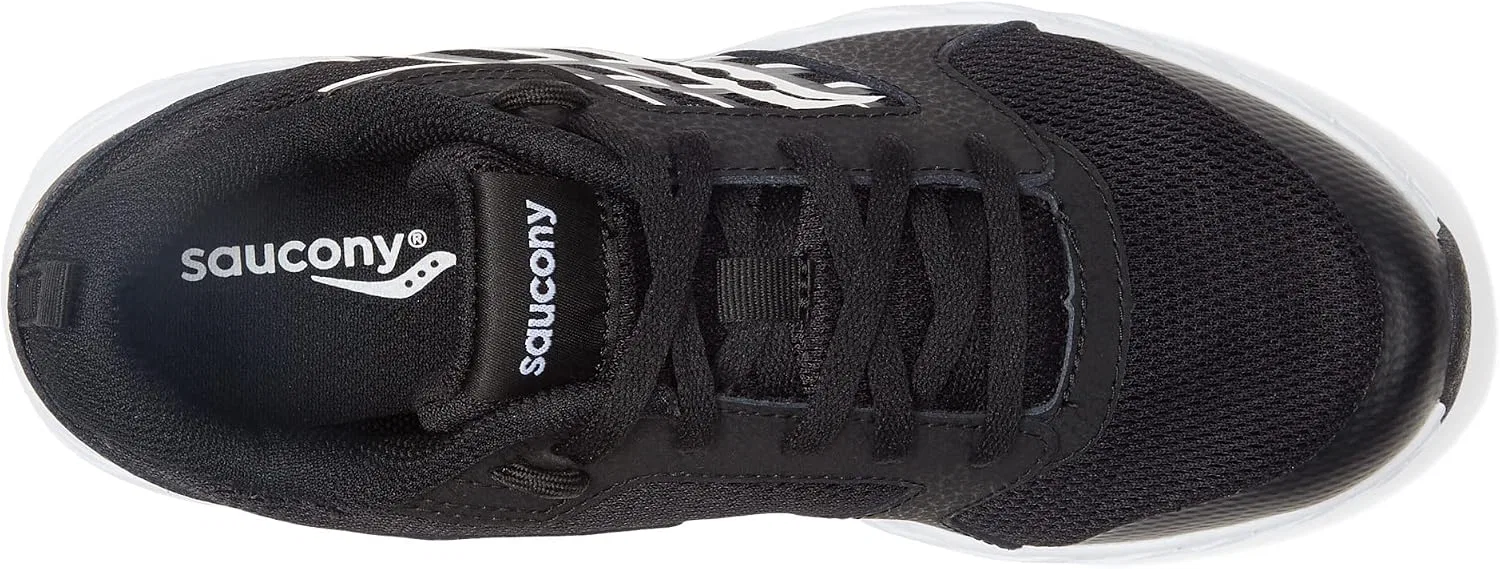 Детские кроссовки для девочек Wind 2.0 Saucony, Black/White — фото 2