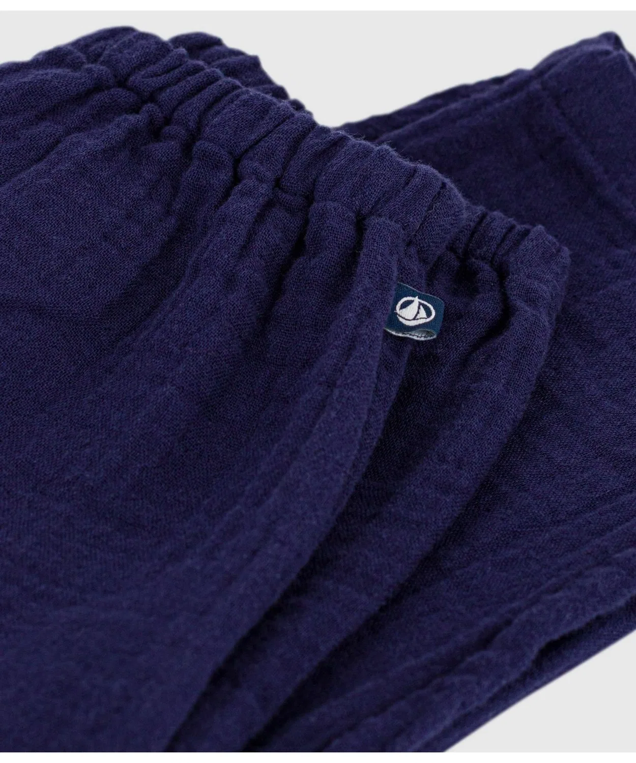 Детские штаны из двойной марли с принтом PETIT BATEAU, Blue — фото 3
