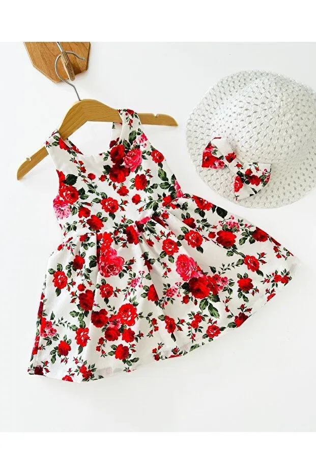 Детское платье для девочек с длинным рукавом marian Colored Baby, Red — фото 2