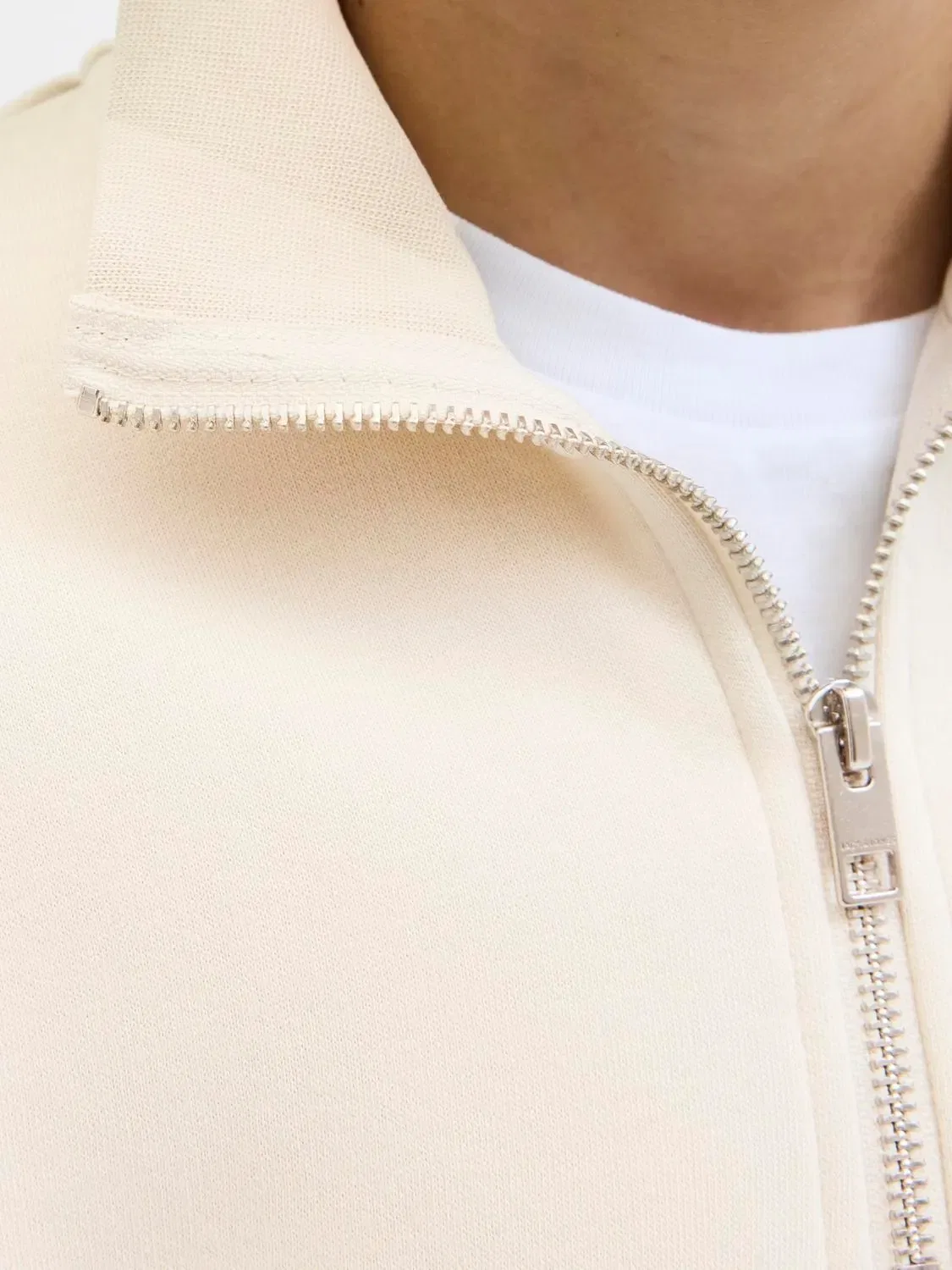 Свитшот на молнии Jjesoho Quarter-Zip Jack & Jones Junior, бежевый — фото 2