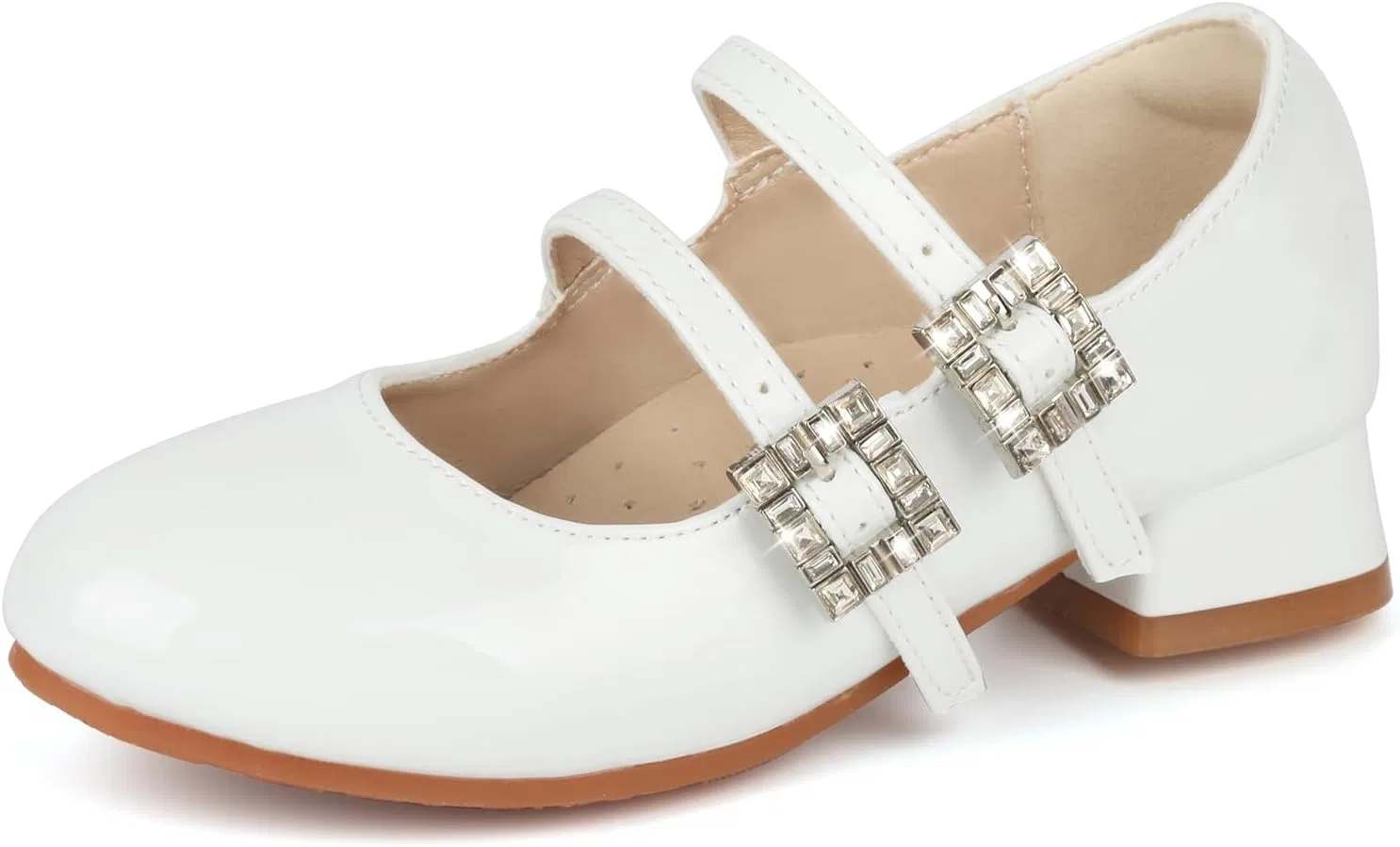Детские туфли Мэри Джейн для девочек Valleycomfy, White