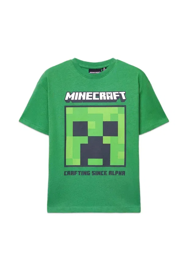 Футболка с принтом Minecraft, Mc stampa, Terranova, зеленый — фото 4