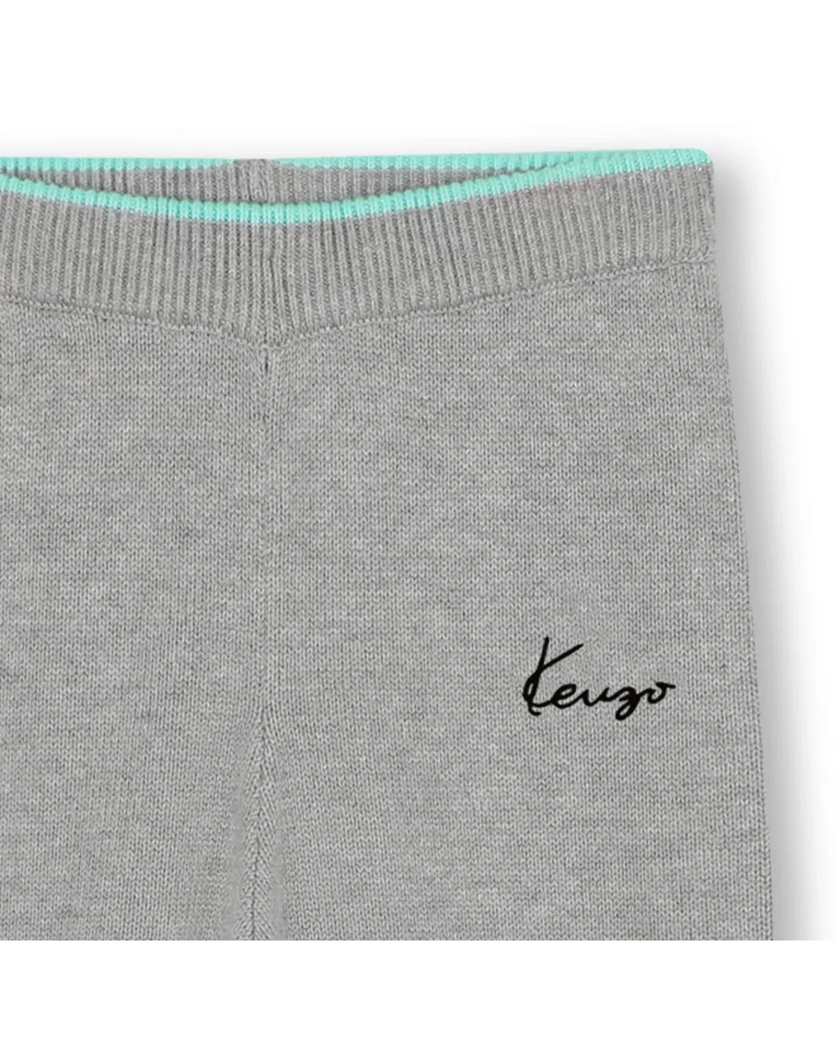 Детские брюки для девочек хлопковые Kenzo Kids, Gris Claro — фото 2