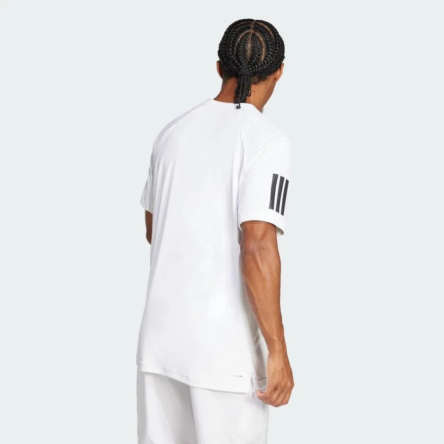 Футболка с коротким рукавом Club Tennis Climacool 3-Stripes adidas, Белый — фото 2