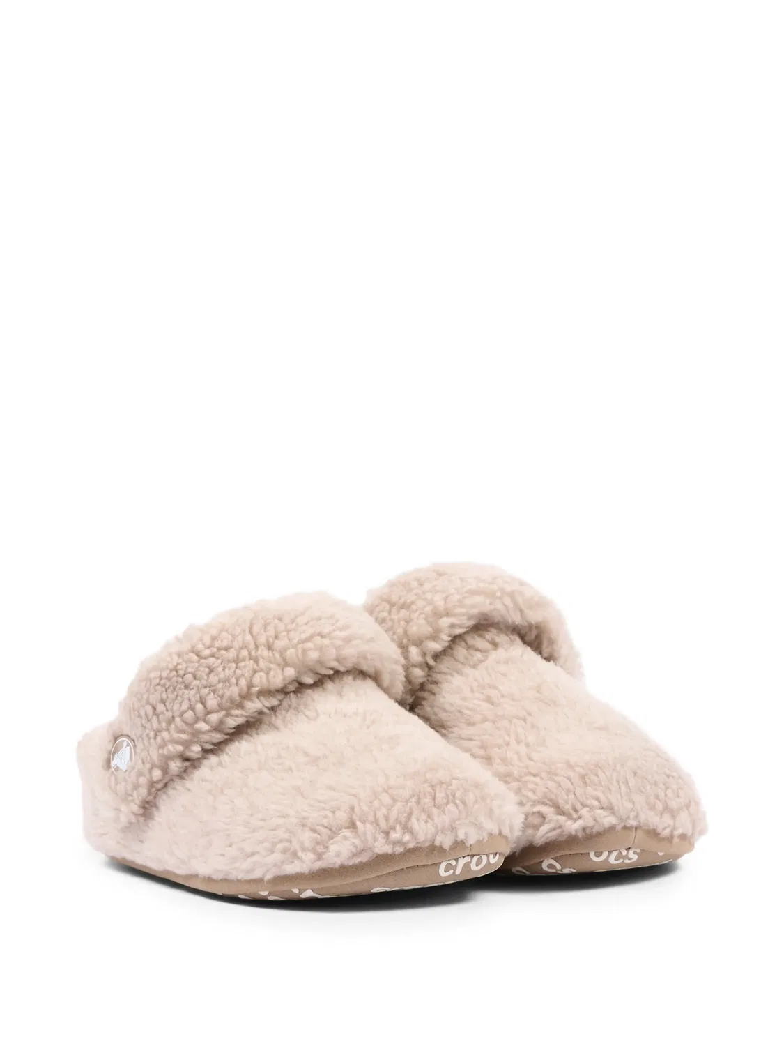 Сабо с флисовой фактурой Crocs, нейтральные
