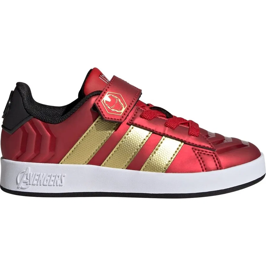 Детские кроссовки с принтом Marvel Avengers Grand Court adidas, Красный