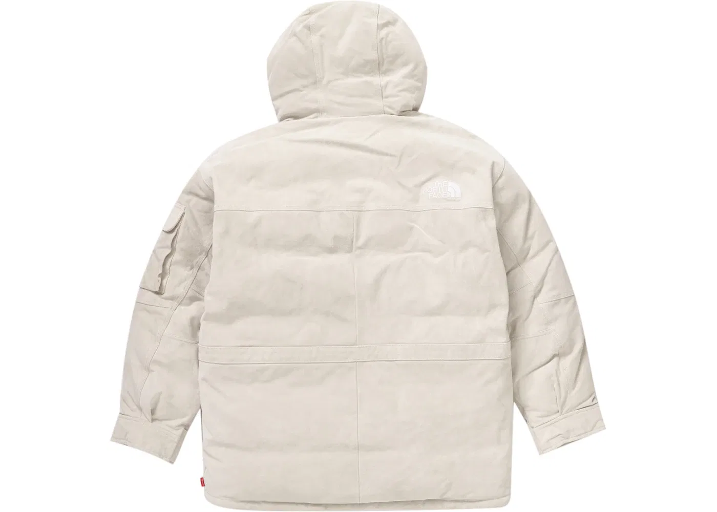 Мужская парка с наполнителем из пуха 600 Fill Suede The North Face Supreme, Stone — фото 4