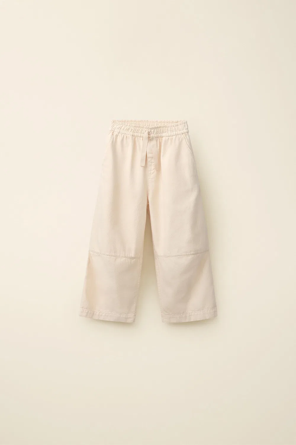 Прямые брюки, созданные в сотрудничестве Caramel London и Zara, Mid-Ecru