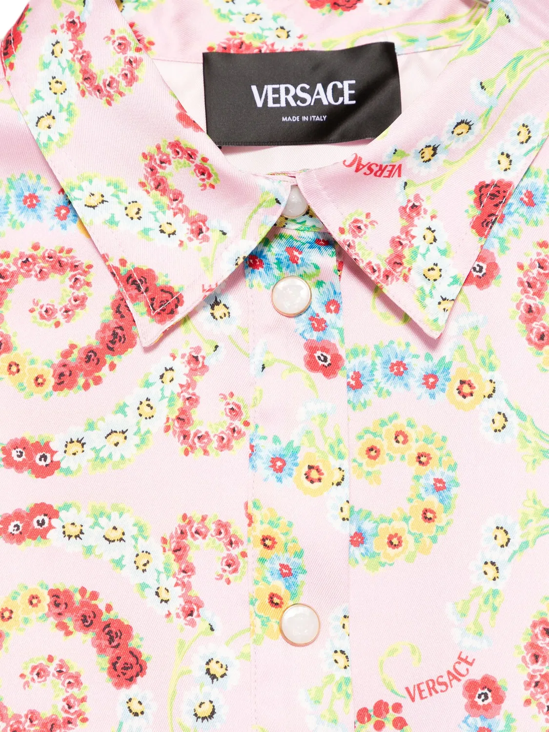 Куртка Barocco Flowers Versace, розовый — фото 3