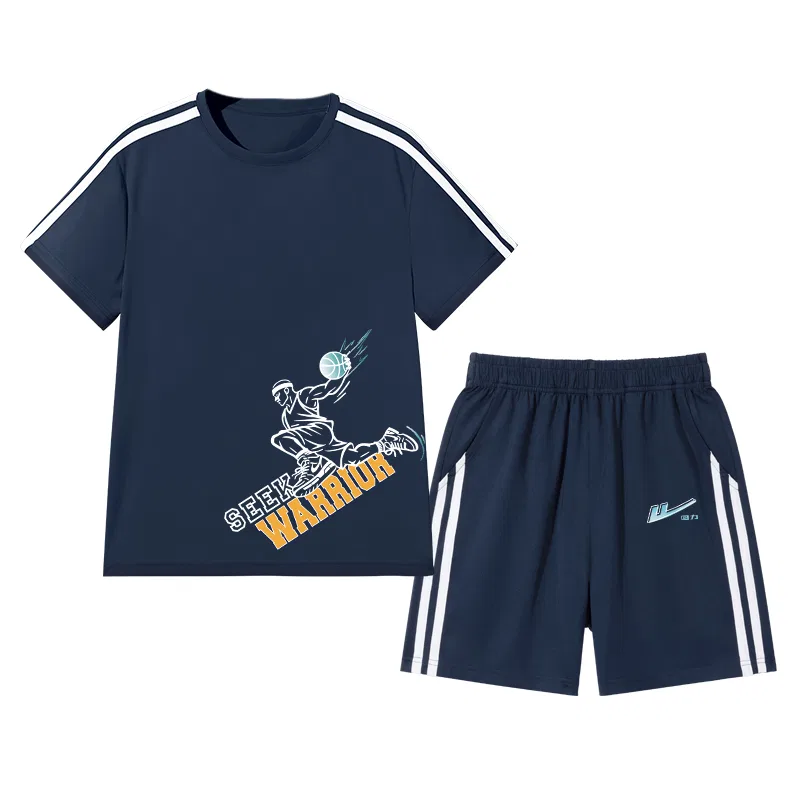 Детский спортивный костюм Navy Blue/H Basketball Shot Left Lower-Navy Blue/H Hobby Lobby Blue K WARRIOR
