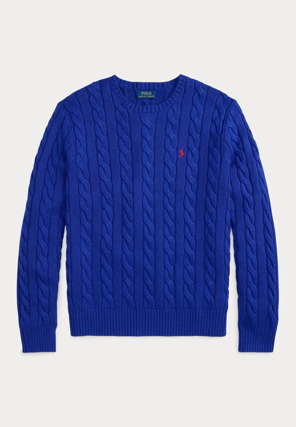 Хлопковый свитер крупной вязки - джемпер Polo Ralph Lauren, Active Royal — фото 4