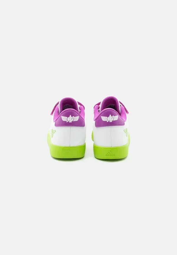 Кроссовки для бега по шоссе Court Buzz унисекс Adidas Performance, белый/зеленый — фото 3