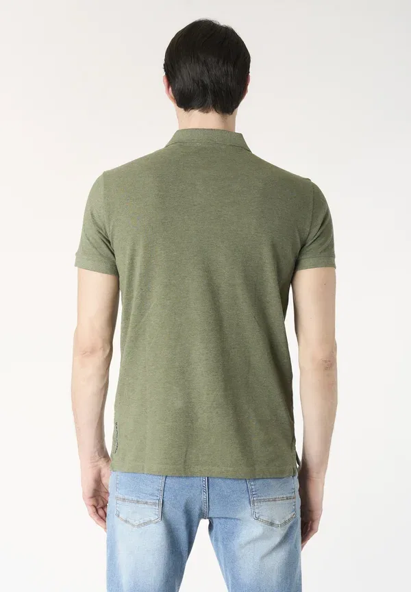 Футболка поло хлопковая U.S. Polo Assn., verde, зеленый — фото 3