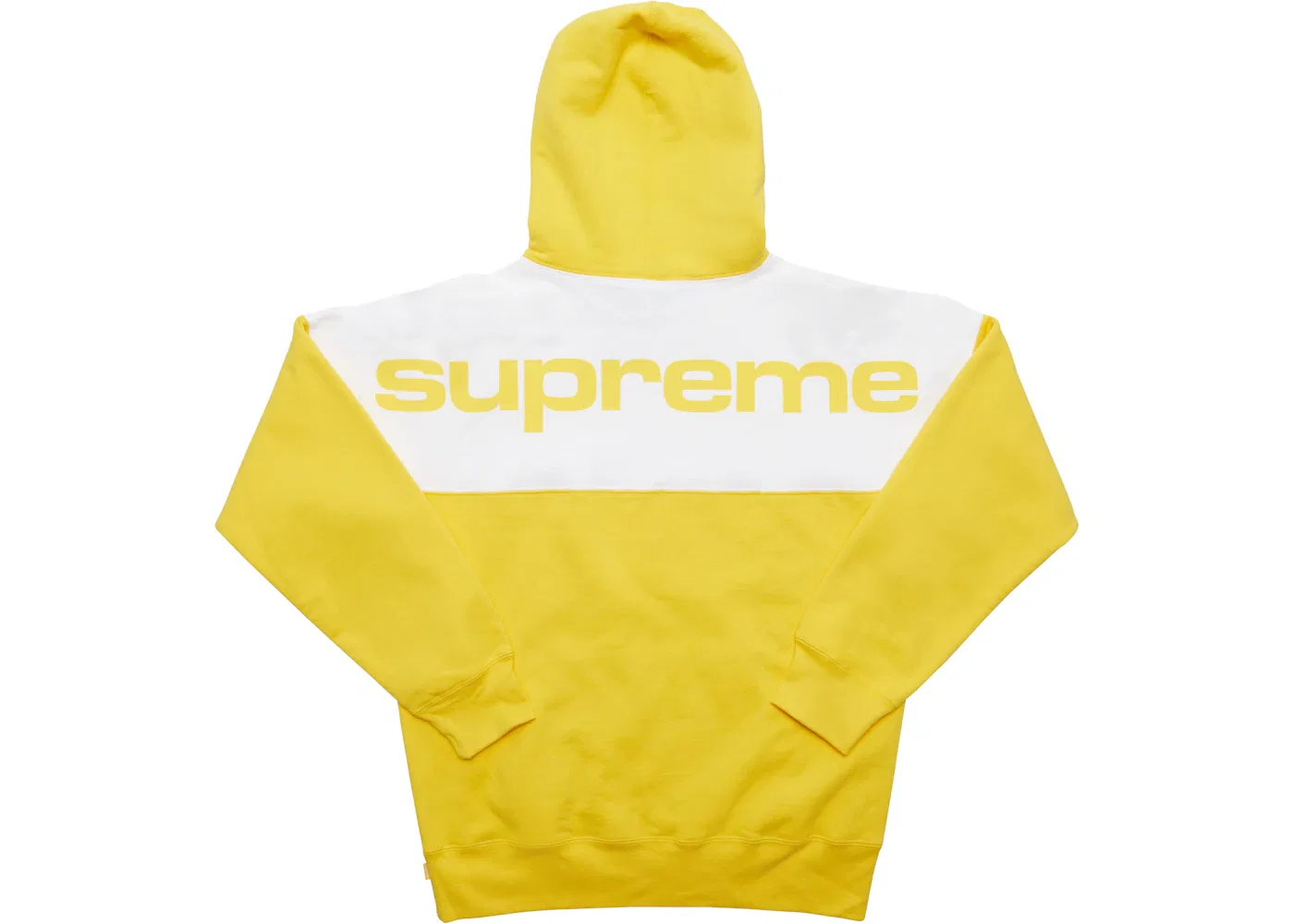 Мужская худи с принтом Supreme Hoodie, Yellow — фото 2