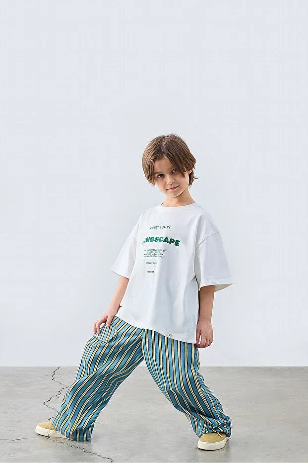 Детская футболка с принтом Sweet & Salty Printed Tshirt Marvy, Ecru — фото 2