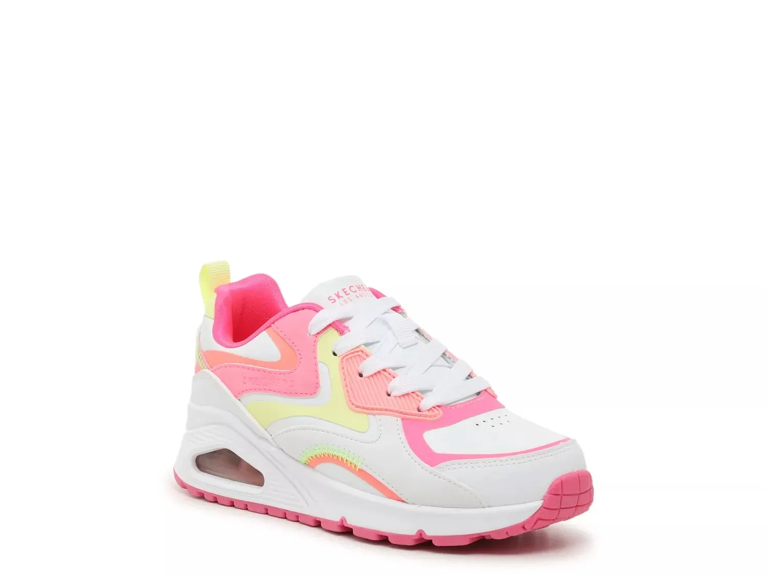 Кроссовки Uno Gen 1, Skechers, белый/розовый/желтый