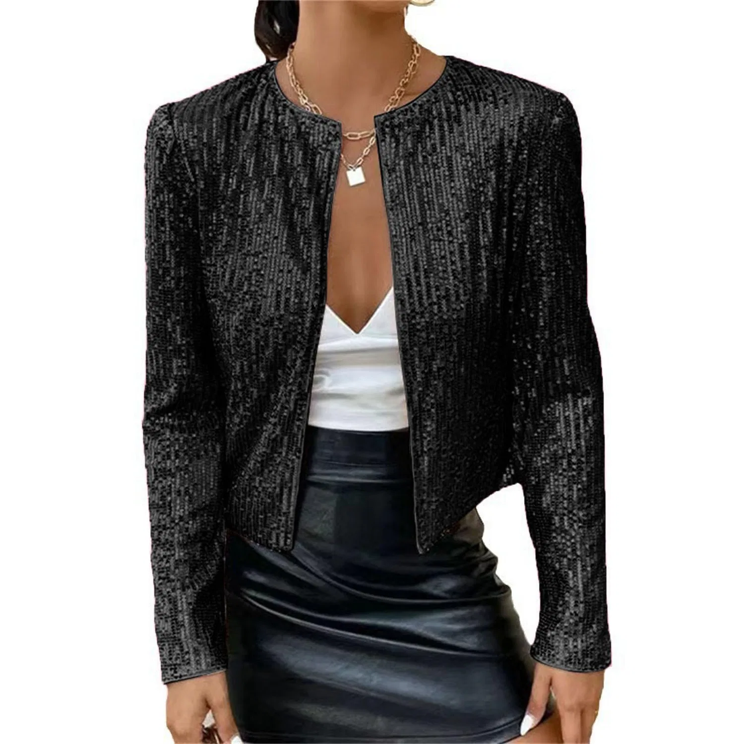 Женская куртка с блестками bomber disco glitterato, 13