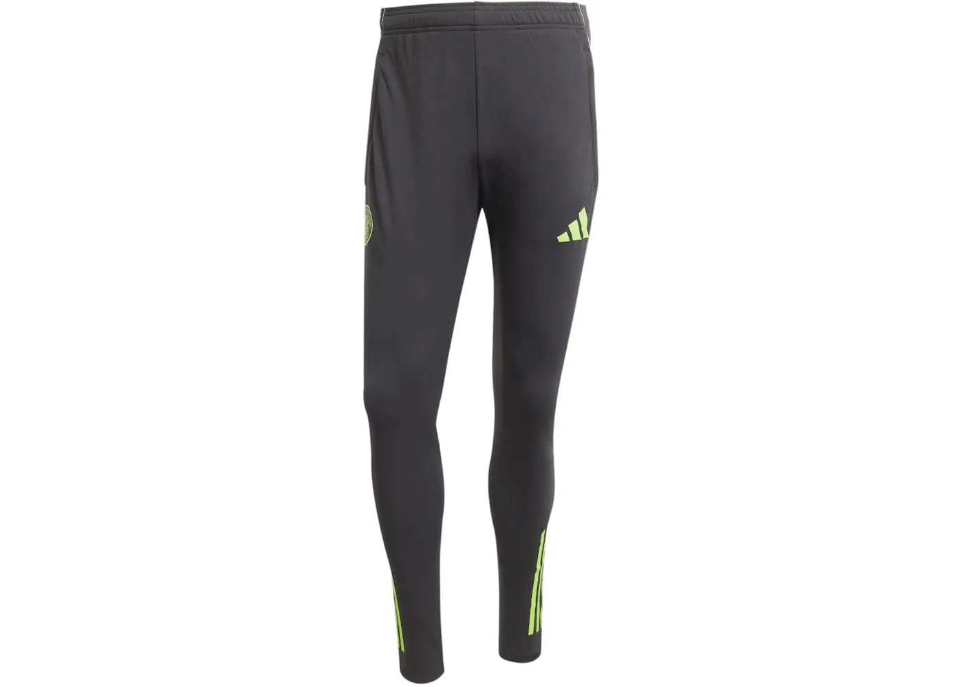 Мужские футбольные штаны с длинным рукавом Adidas, Black Semi Solar Green