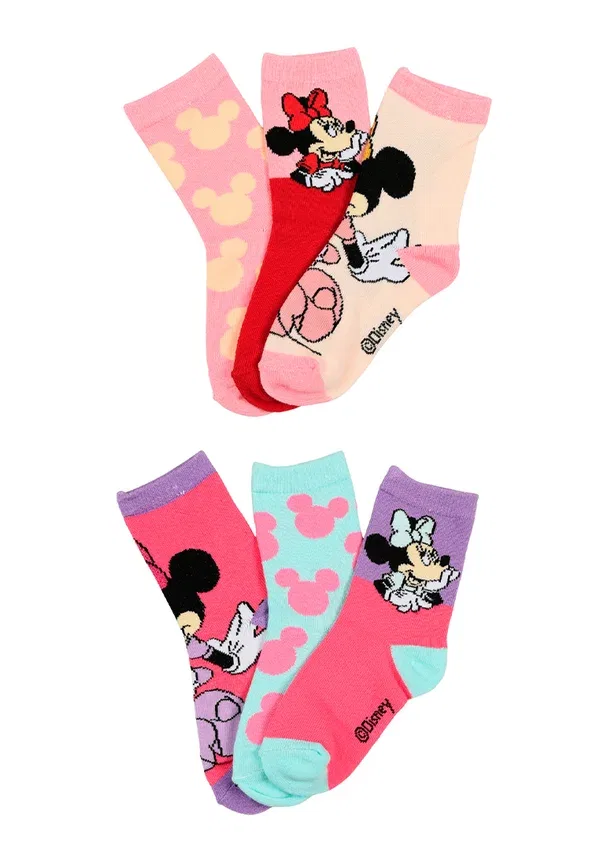 Носки комплект 6 пар Minnie Mouse Mickey & Minnie, мультиколор