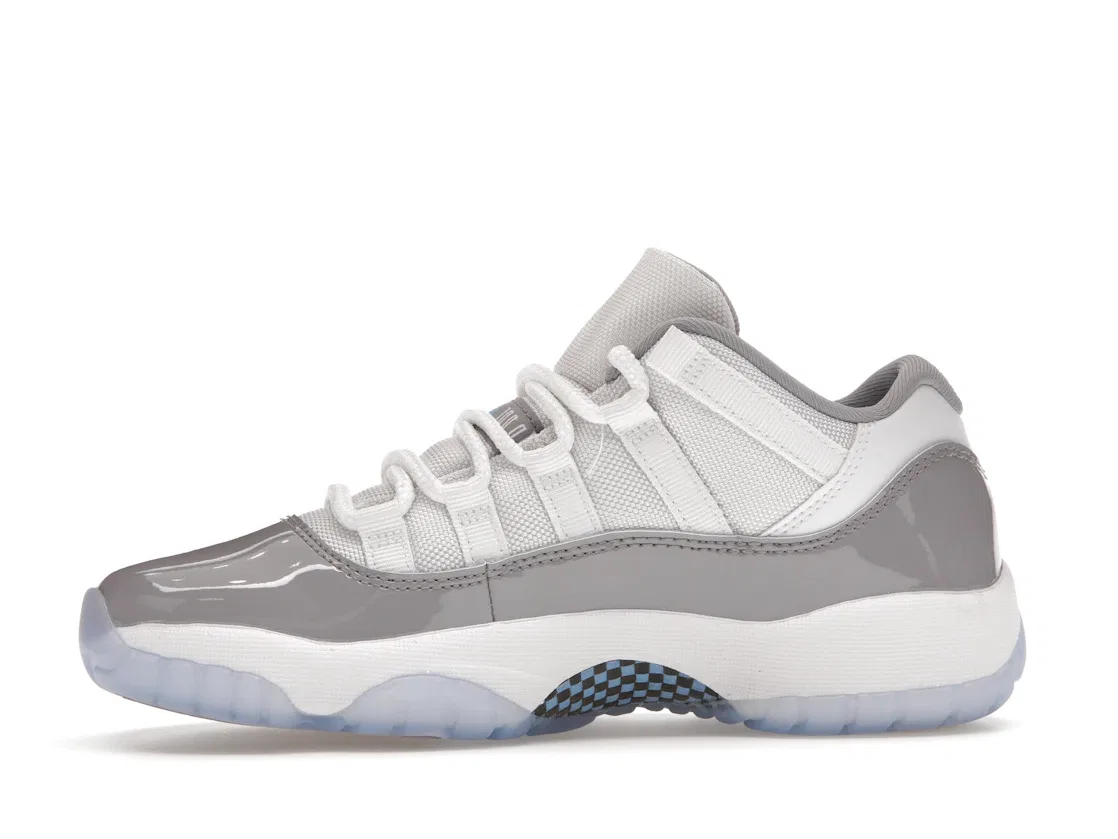 Детские кроссовки Lifestyle с принтом Jordan 11 Retro Low Jordan, White/Cement Grey/University Blue — фото 3