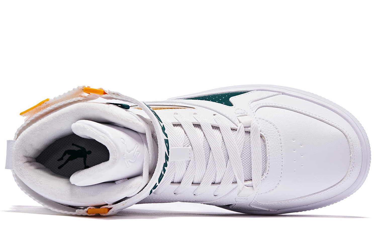 Кроссовки QIAODAN Skateboarding Shoes Men High-top, белый — фото 4