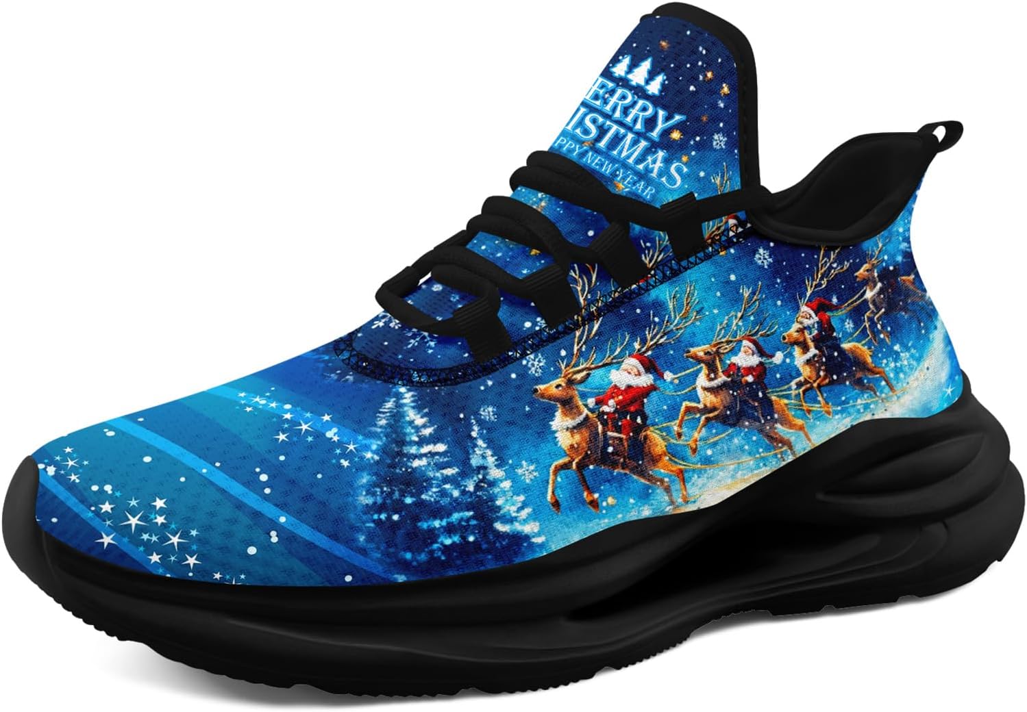 

Кроссовки AWSOLE на Рождество для мужчин и женщин, дышащие, удобные, с амортизацией, красные, белые и черные, стильные, легкие, для бега