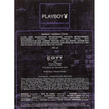 Туалетная вода-спрей для мужчин Playboy New York 3,4 унции — фото 3