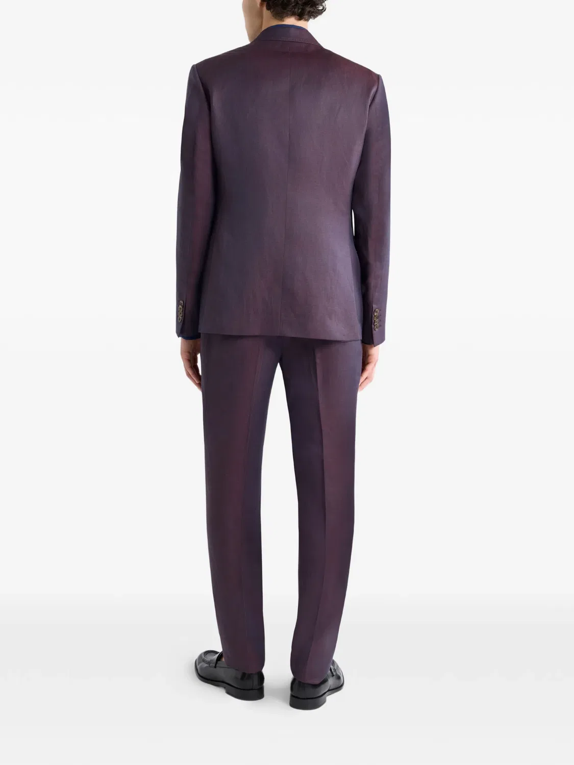 ETRO Однобортный костюм - фиолетовый — фото 3