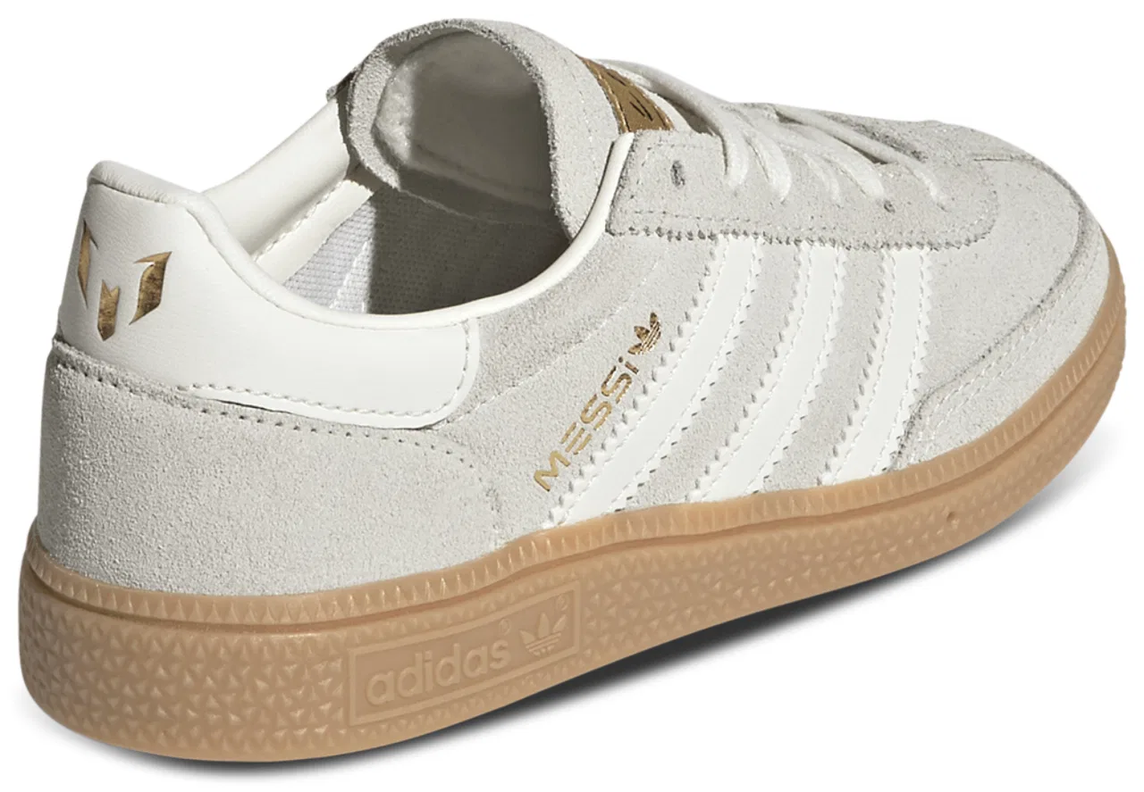Кроссовки для мальчиков Handball Spezial Messi Adidas, цвет Ivory/Ivory/Gold Metallic — фото 3