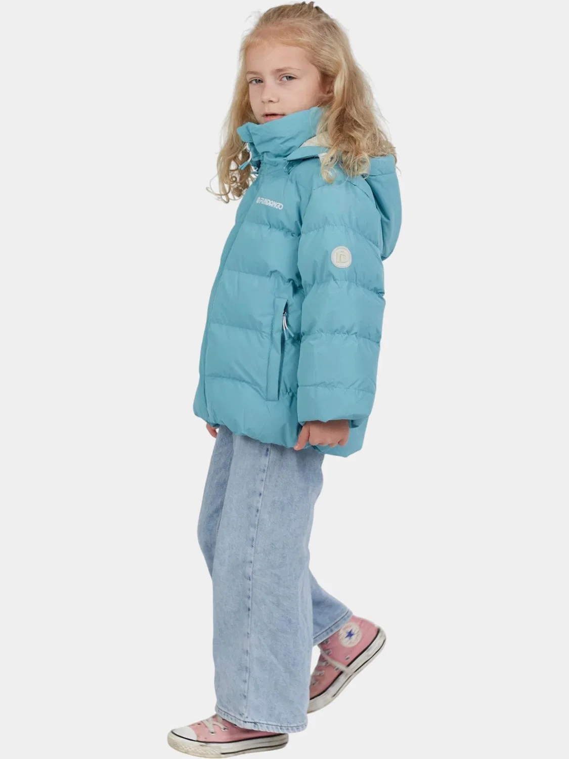 Детская куртка с утеплителем Amber Jr. Jacket Fundango, Blau — фото 4